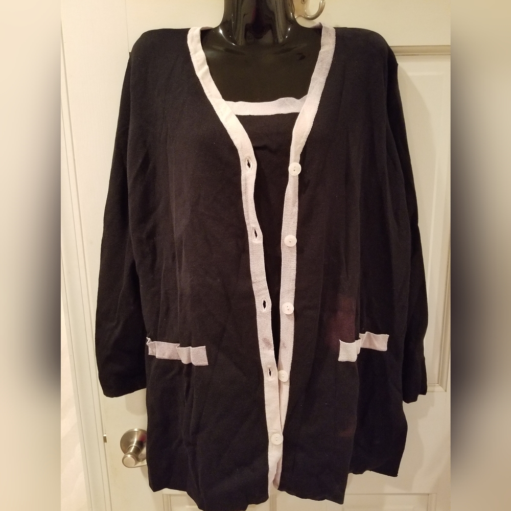 SL Studio 2 for 1 Black Blouse and Jacket Set